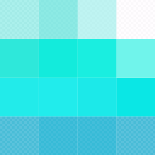 a grid of blue squares, bitmap image, color palette derived from the opensea.io main page wave graphic