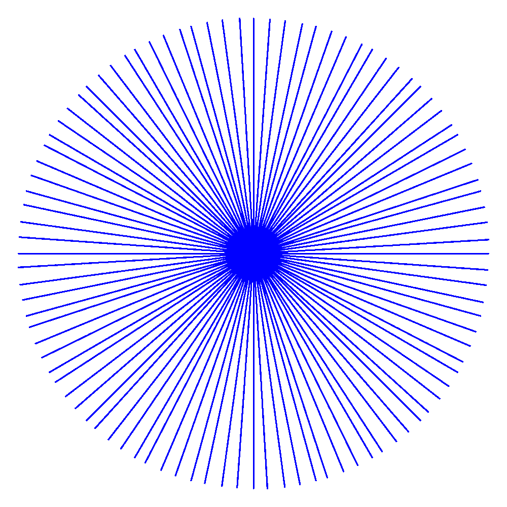 blue animated asterisk with increasing number of prongs on transparent background